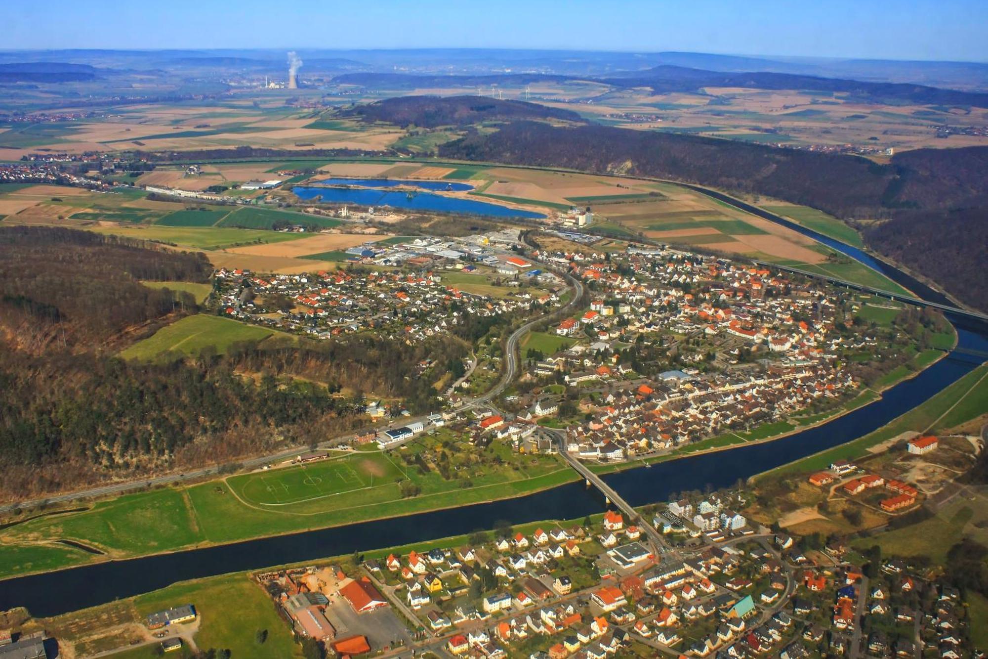 Ferienwohnungen Am Weserstrand Bodenwerder Buitenkant foto