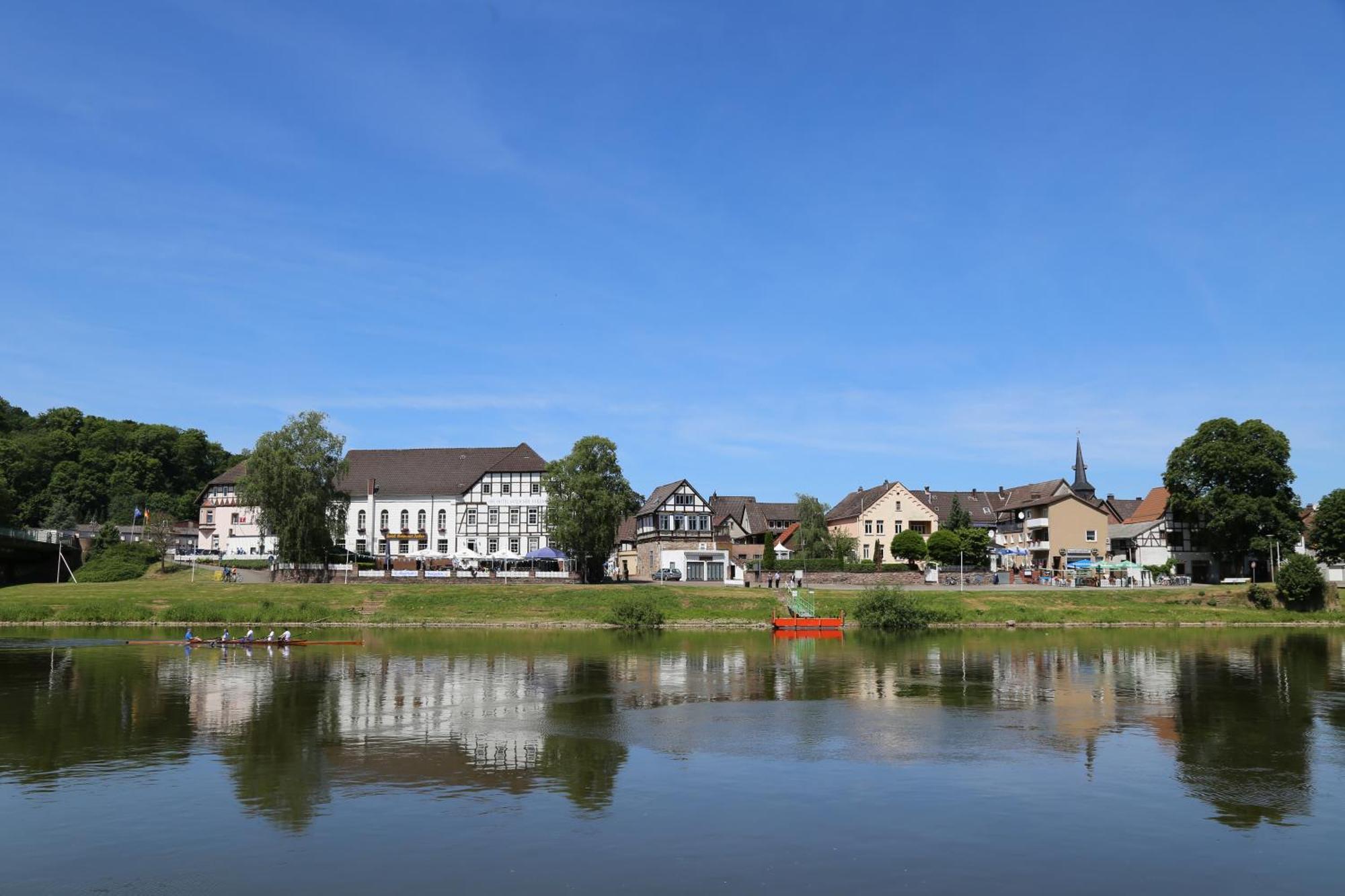 Ferienwohnungen Am Weserstrand Bodenwerder Buitenkant foto