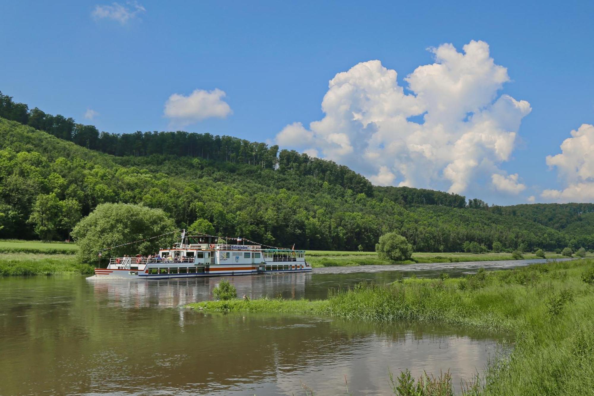 Ferienwohnungen Am Weserstrand Bodenwerder Buitenkant foto